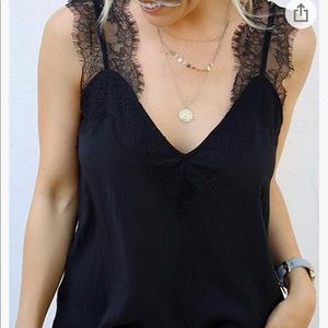 Boutique Lace Detail tank top Women’s XL